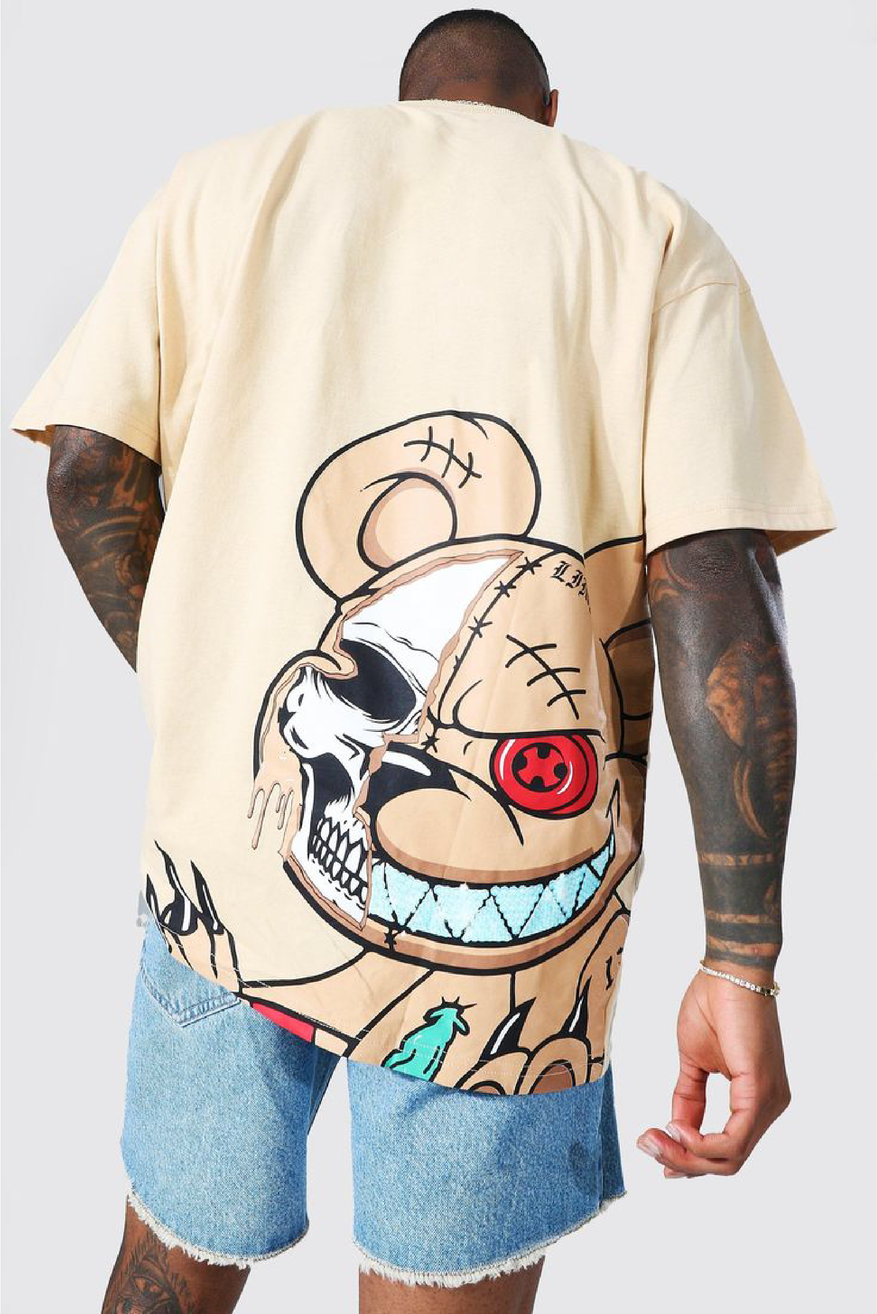 Oversized Ofcl Man Teddy Graphic T-shirt _ boohooMAN USA